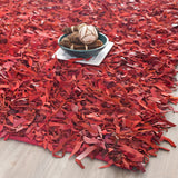 Safavieh Clearance Leather Shag LSG511D Red Rug