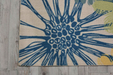 Nourison Clearance & Garden RS022 Blue Rug