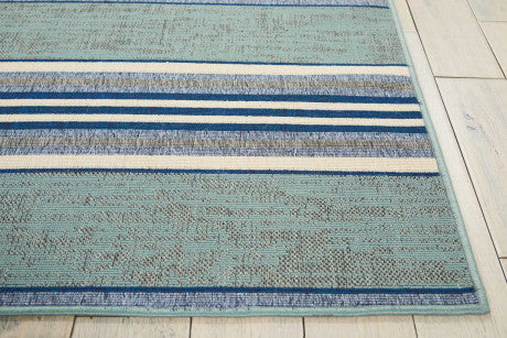 Nourison Clearance Lido LID02 Aqua Rug