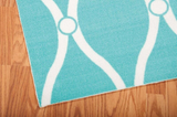 Nourison Clearance & Garden RS089 Aqua Rug