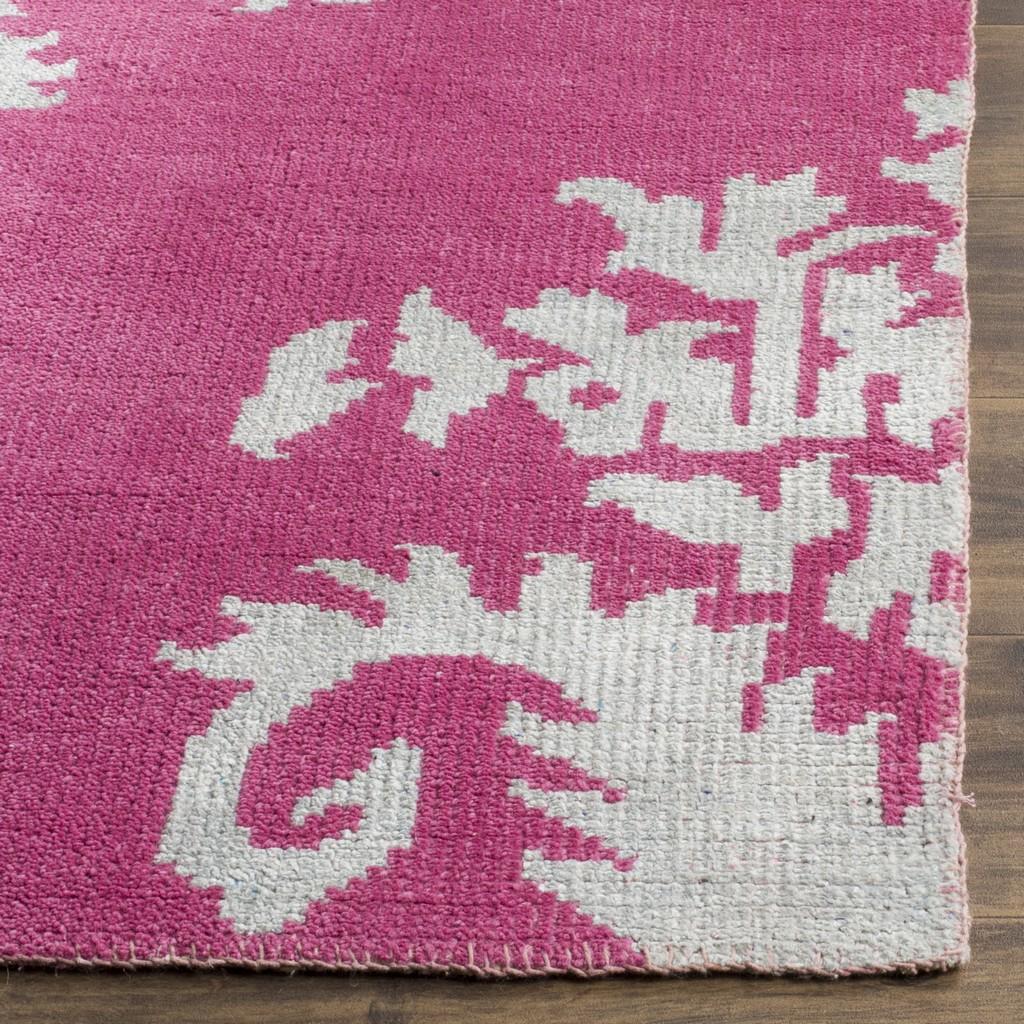 Fuschia | Contemporary Medallion Wool Rug with Silk Accents | Safavieh ...