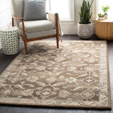 Rectangular Surya Rug Co. Caesar Dark Brown Rug | Indoor Rugs | Rugs Done Right