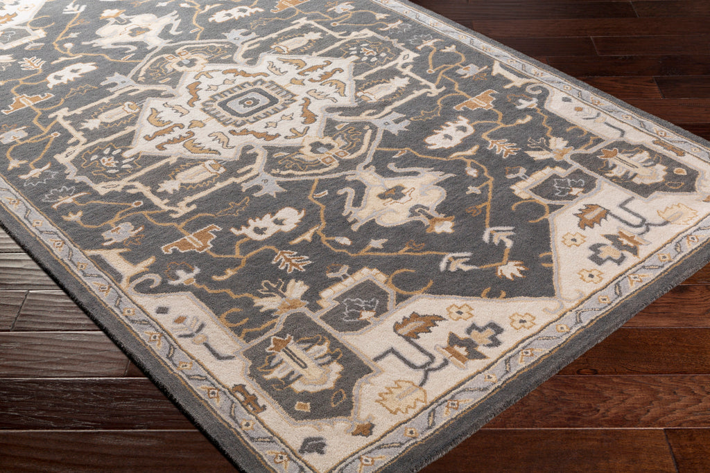 surya caesar cae 1216 charcoal rug