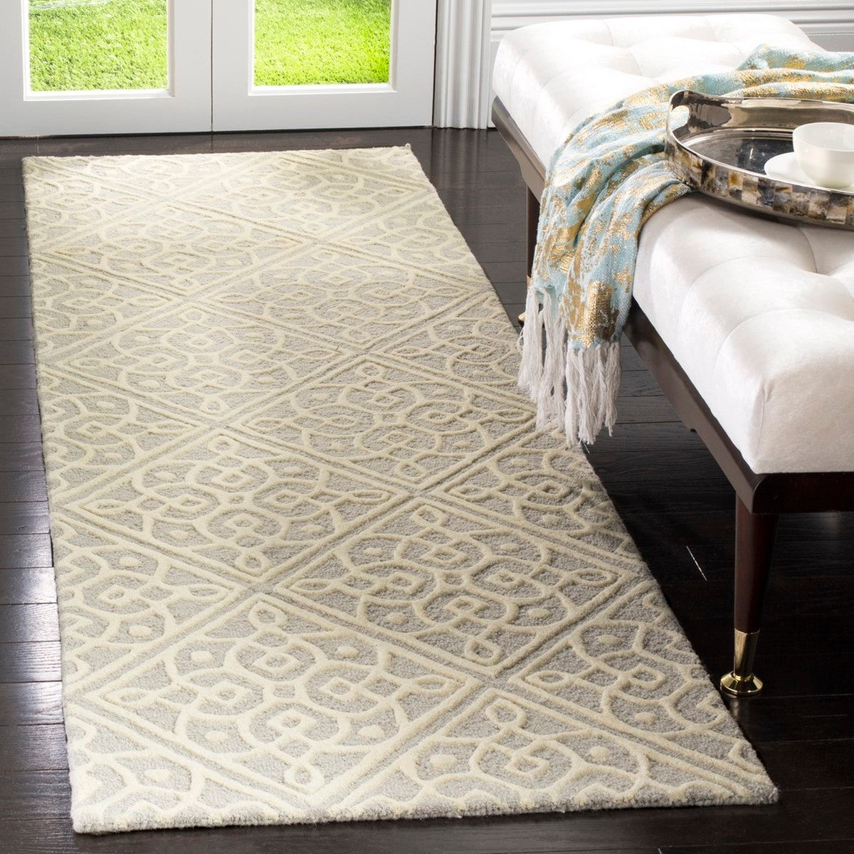 safavieh clearance cambridge cam731g light grey rug