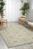Nourison Clearance Caribbean CRB02 Ivory/Blue Rug