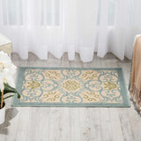 Nourison Clearance Caribbean CRB02 Ivory/Blue Rug