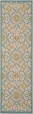 Nourison Clearance Caribbean CRB02 Ivory/Blue Rug