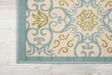 Nourison Clearance Caribbean CRB02 Ivory/Blue Rug