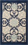 Nourison Clearance Caribbean CRB02 Ivory/Navy Rug