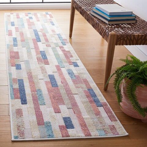 safavieh clearance cabana cbn531q red aqua rug