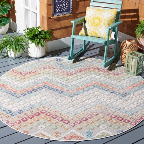 safavieh clearance cabana cbn592p rust blue rug