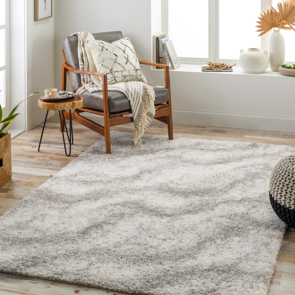 surya cloudy shag cdg 2306 light grey rug