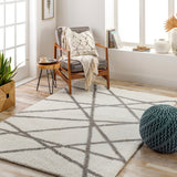 surya cloudy shag cdg 2316 light grey rug