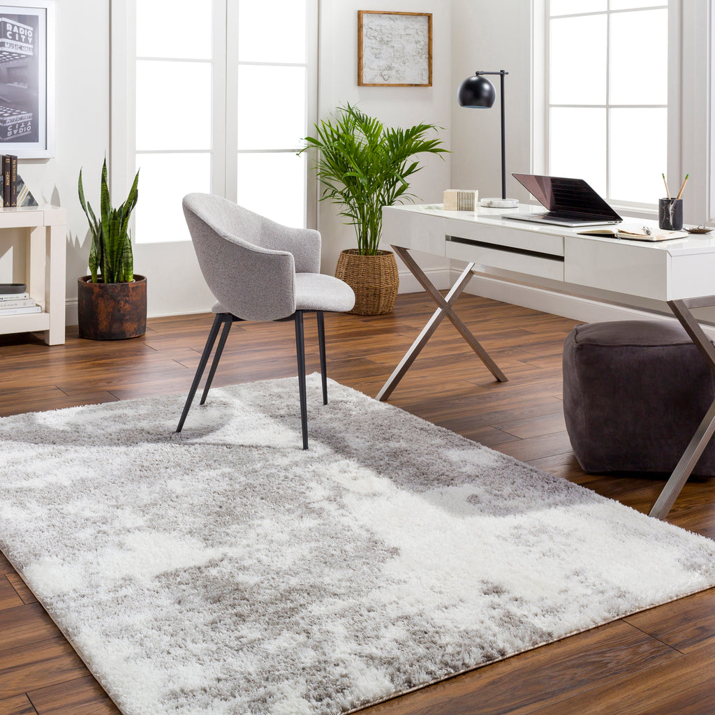 surya cloudy shag cdg 2318 light grey rug