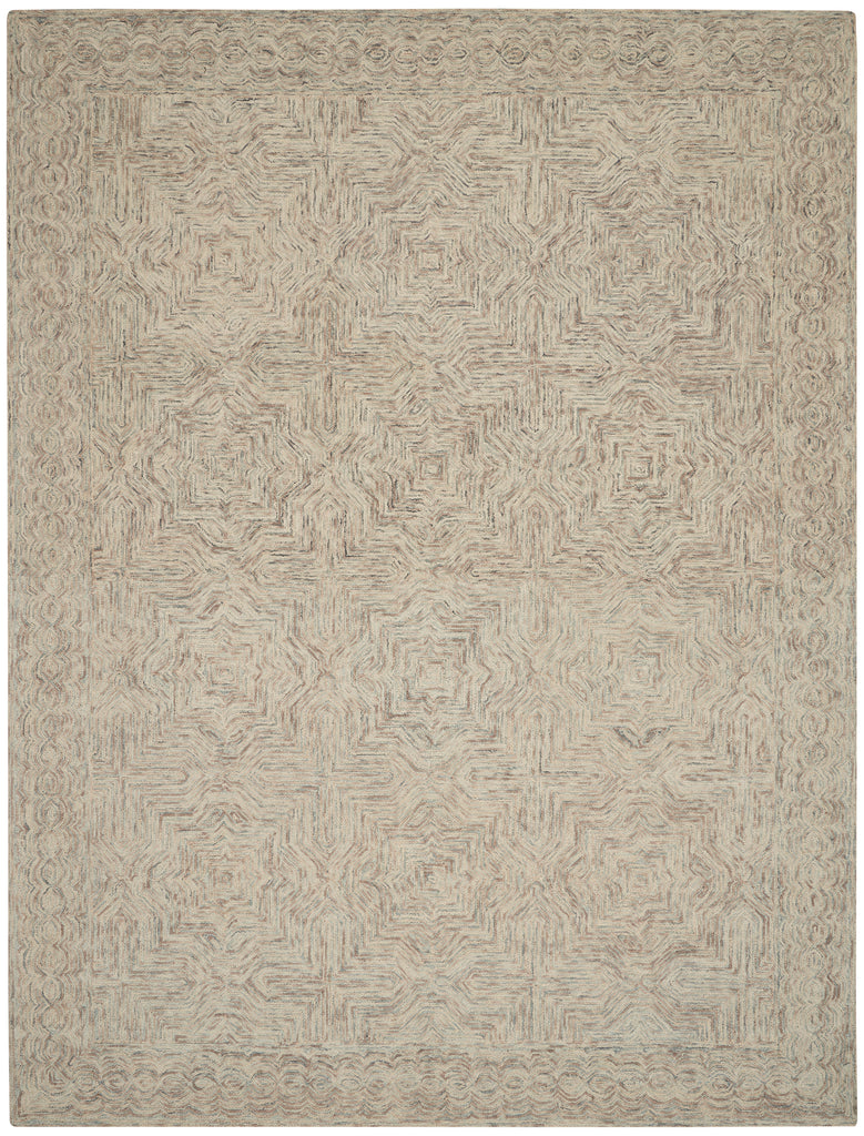 nourison interlock itl03 blue ivory rug