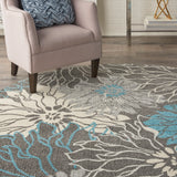 nourison passion psn17 charcoal blue rug