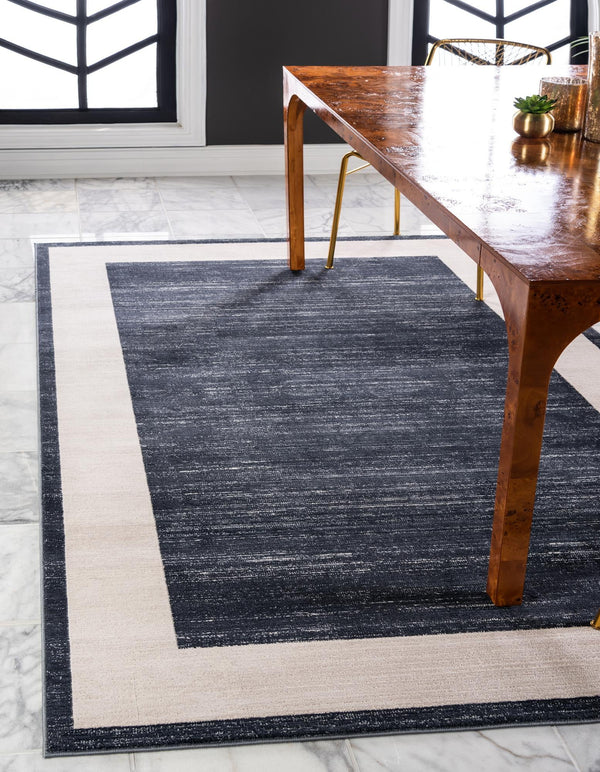 unique loom uptown yorkville uptown  navy blue rug