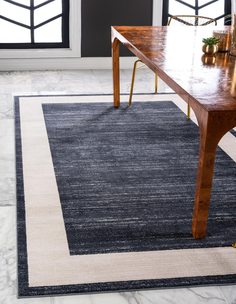 unique loom uptown yorkville uptown  navy blue rug