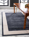 unique loom uptown yorkville uptown  navy blue rug