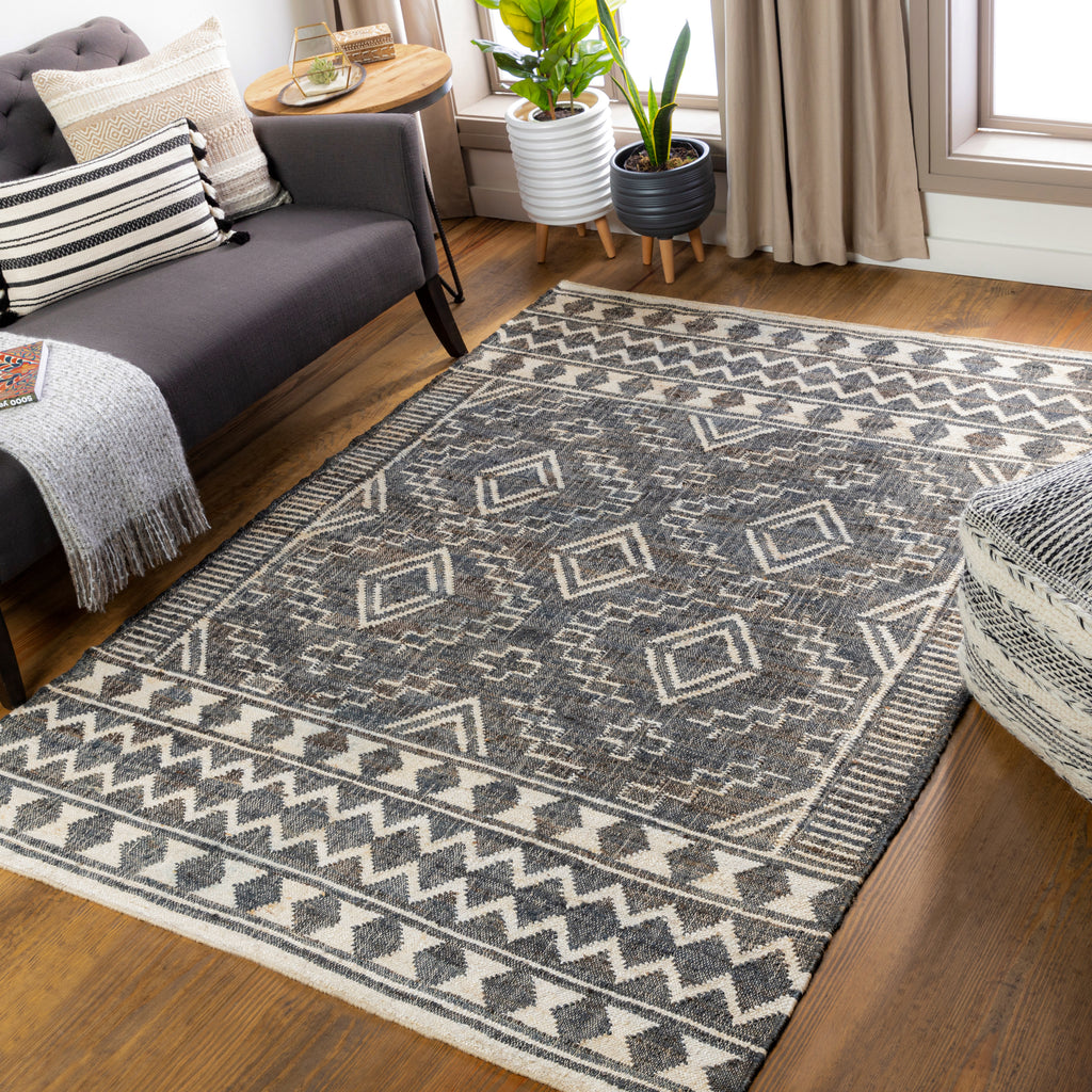 surya cadence cec 2300 black rug