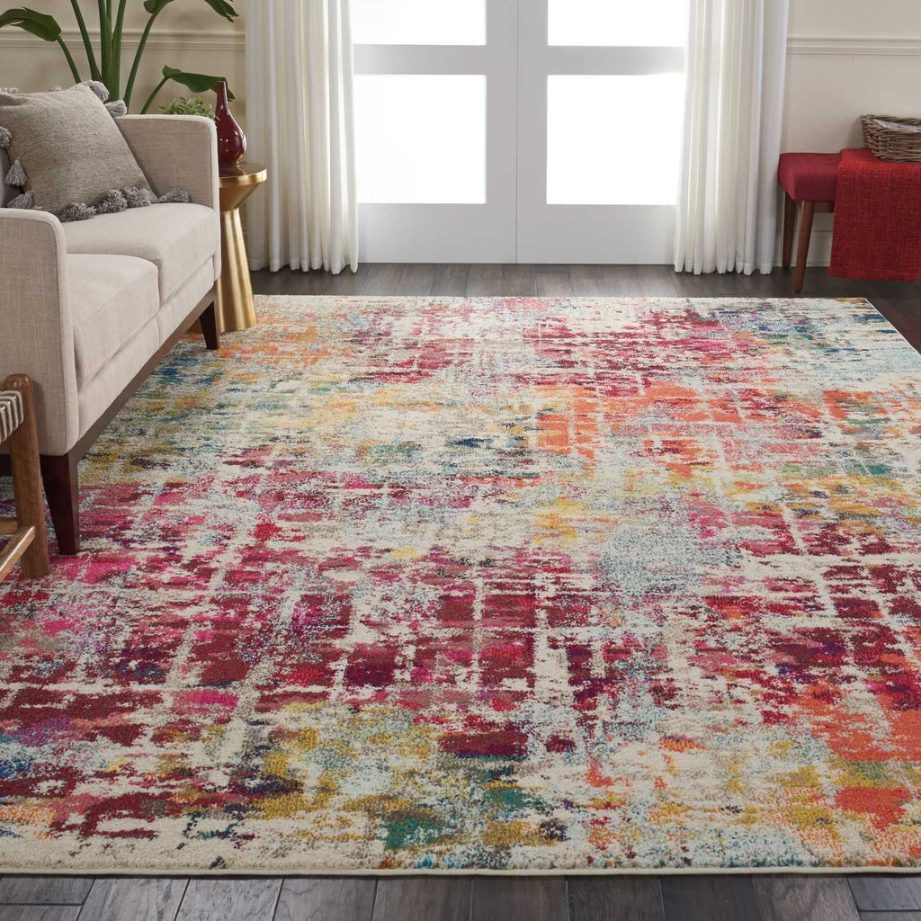 Nourison Sale Celestial CES13 Pink/Multicolor Rug