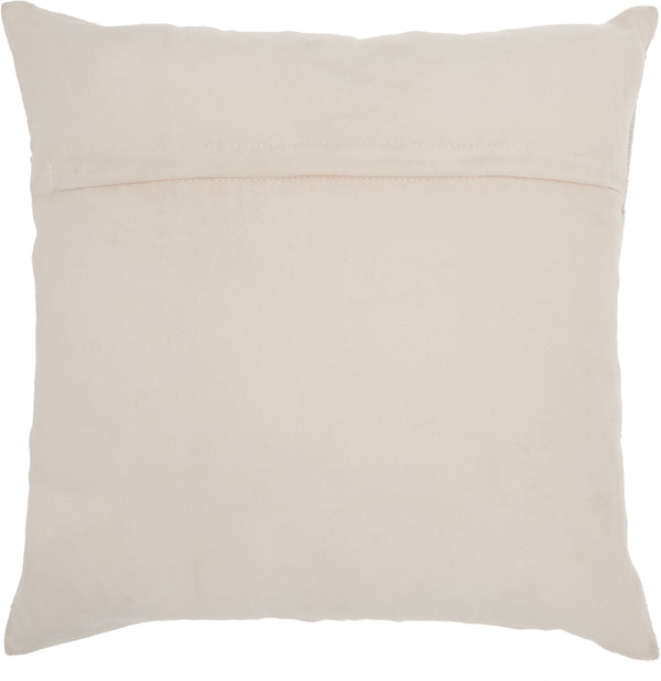 nourison natural leather hide s4291 rose pillow
