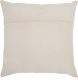 nourison natural leather hide s4291 rose pillow