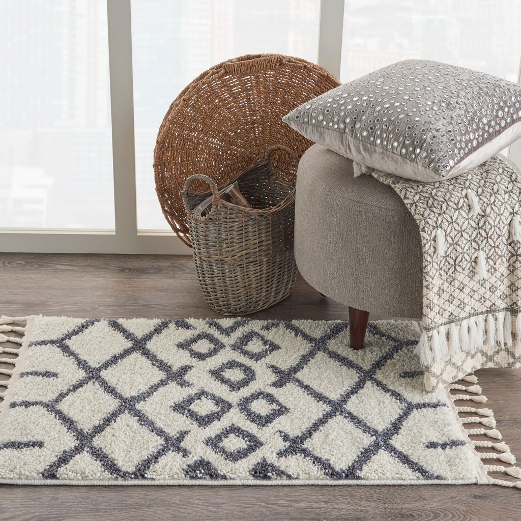 nourison moroccan shag mrs01 white rug