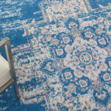 nourison grafix grf14 blue rug