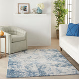 nourison rustic textures rus16 grey blue rug