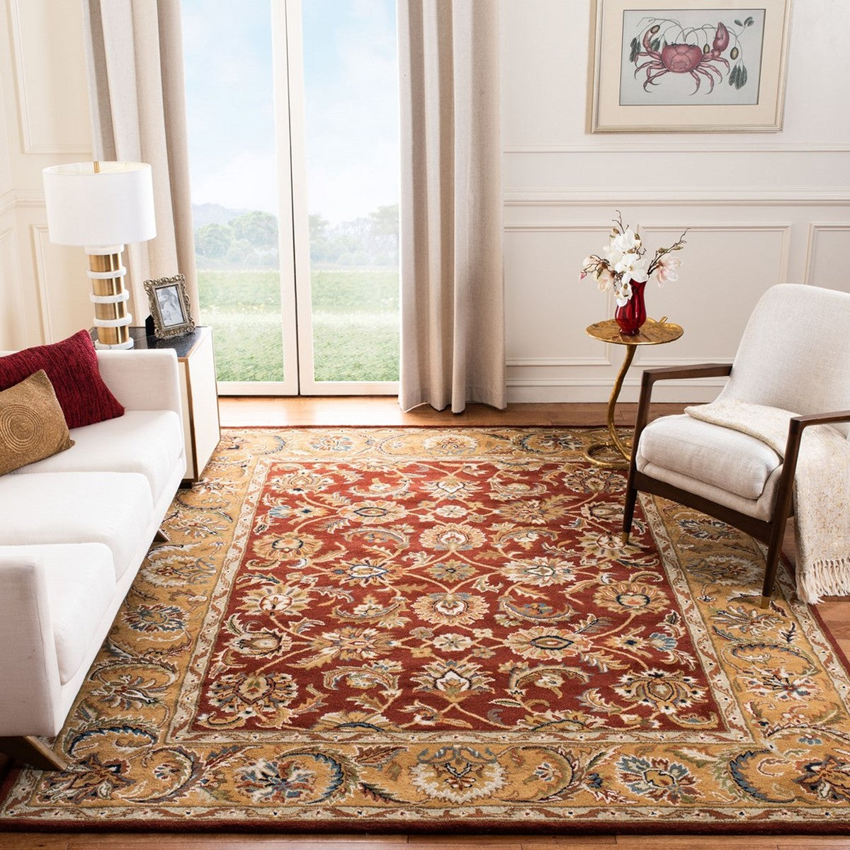safavieh clearance classic cl758k rust rug