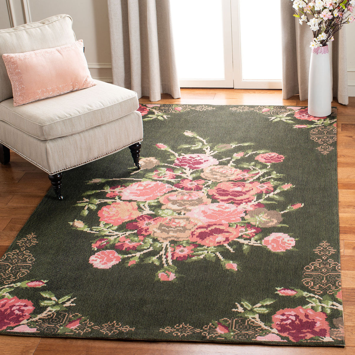 safavieh clearance clv classic vintage clv115z black rug