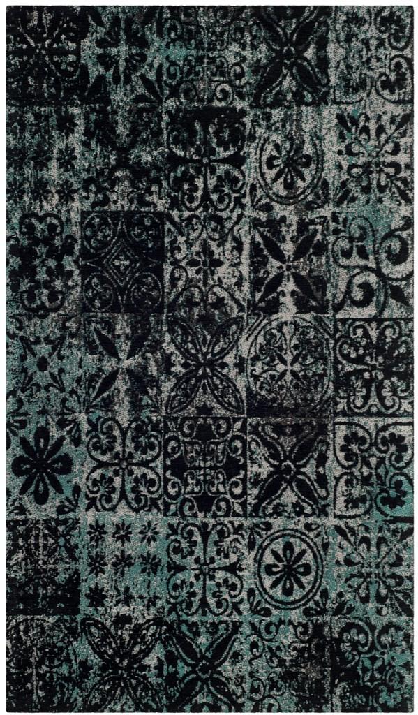 safavieh clearance clv classic vintage clv221a teal rug