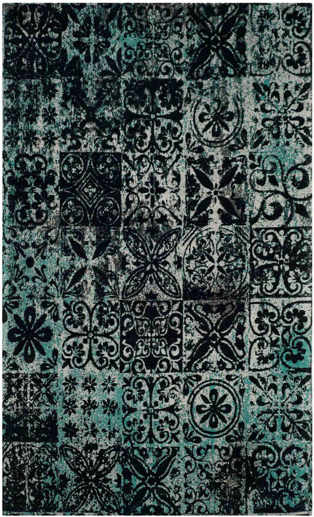 safavieh clearance clv classic vintage clv221a teal rug