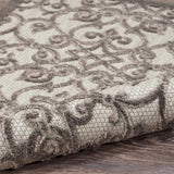 nourison aloha alh21 grey charcoal rug