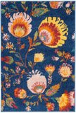 nourison allur alr08 navy multicolor rug