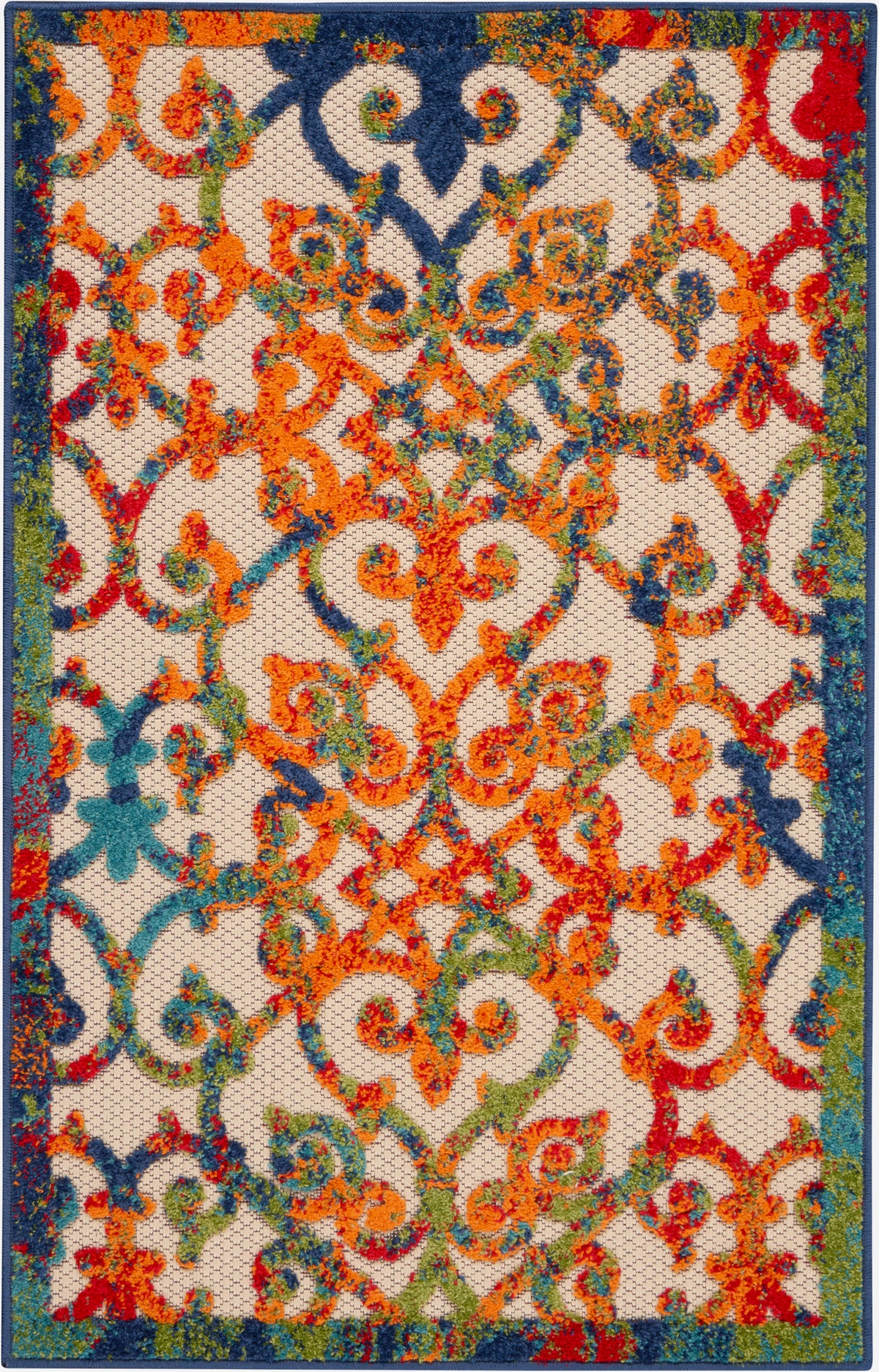 nourison aloha alh21 multicolor rug
