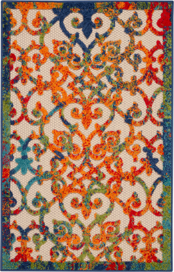 nourison aloha alh21 multicolor rug