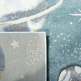 safavieh clearance carousel kids crk103j teal rug