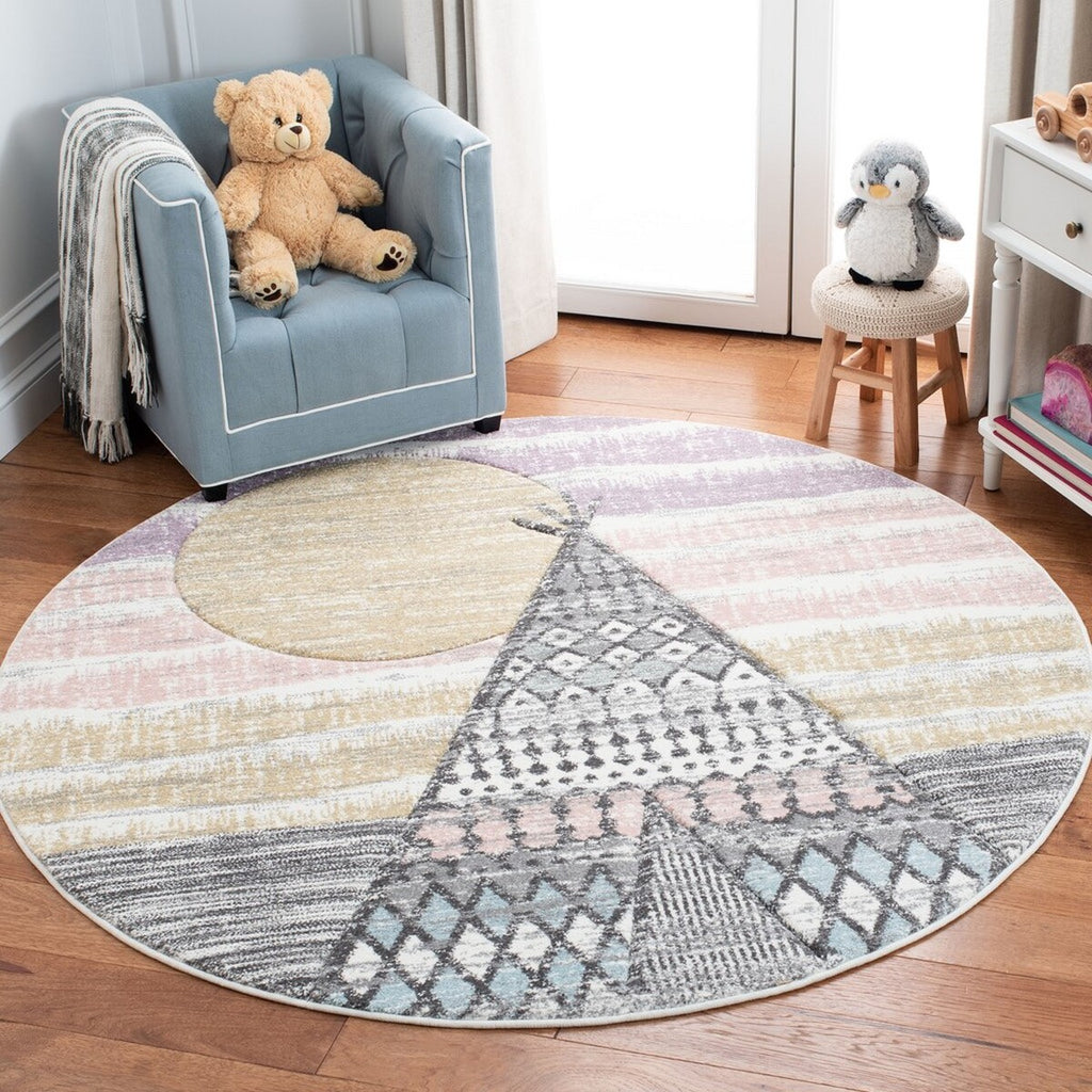 safavieh clearance carousel kids crk117f grey rug