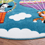 safavieh clearance carousel kids crk118m blue rug