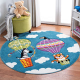 safavieh clearance carousel kids crk118m blue rug