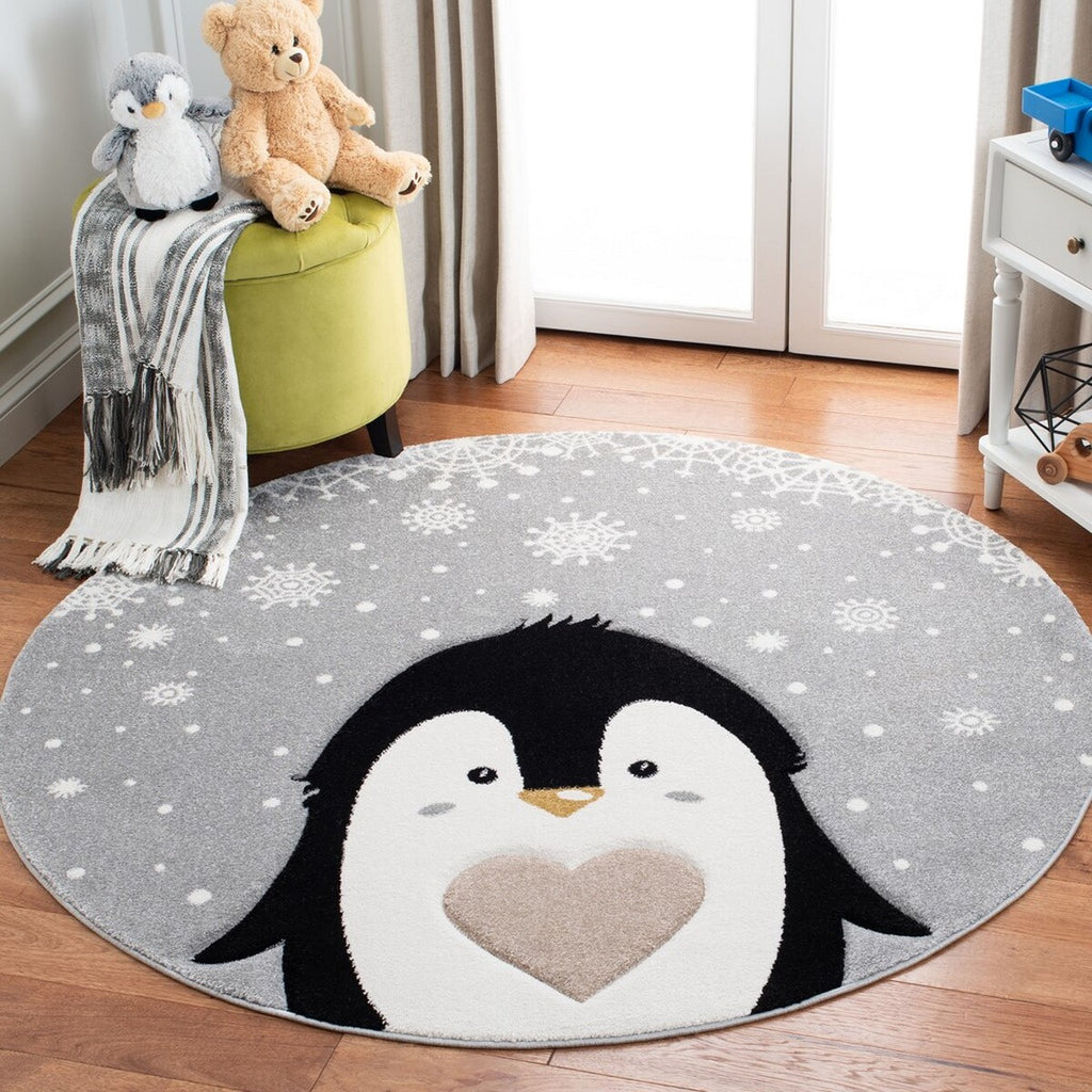 safavieh clearance carousel kids crk132f light grey rug