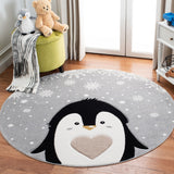 safavieh clearance carousel kids crk132f light grey rug