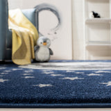 safavieh clearance carousel kids crk135n navy rug