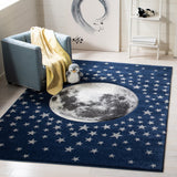 safavieh clearance carousel kids crk135n navy rug