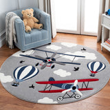 safavieh clearance carousel kids crk137f light grey rug