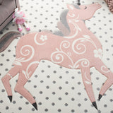 safavieh clearance carousel kids crk163b ivory grey rug