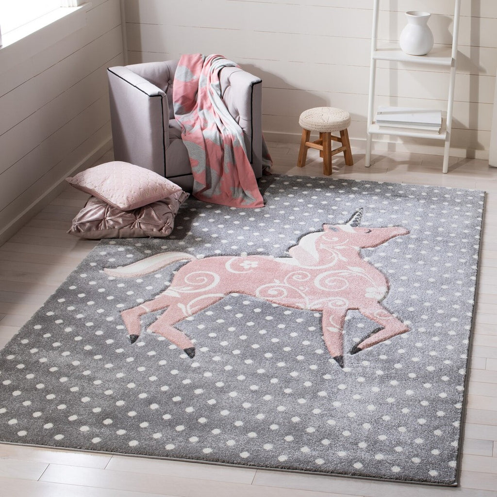 safavieh clearance carousel kids crk163g grey ivory rug