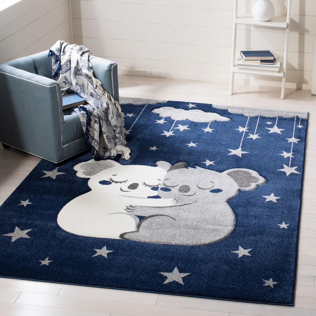 safavieh clearance carousel kids crk195n navy rug
